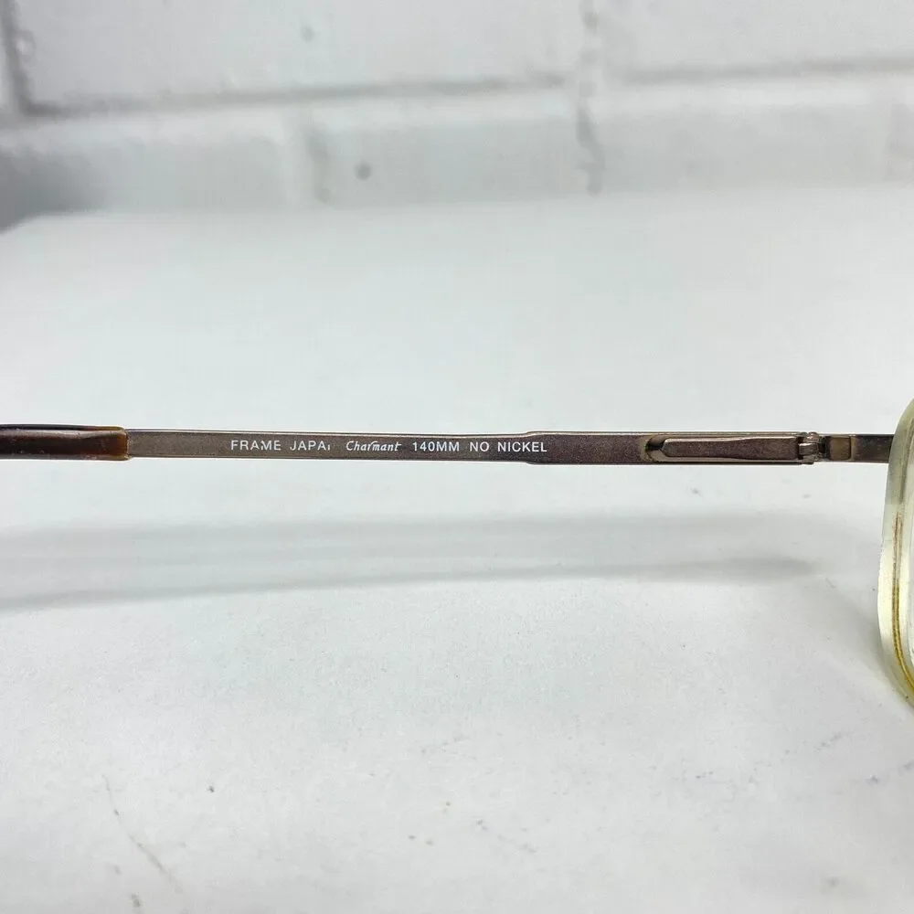 Charmant Pure Titanium EU7727 VO Brown Eyeglasses‎ Frame 53-21-140mm H2033
